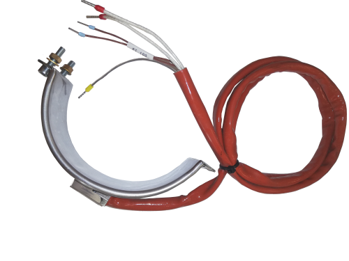 GRZAŁKA MIKANITOWA OPASKOWA(połówka) ½ fi114x50 + czujnik Pt100, 300W/230V