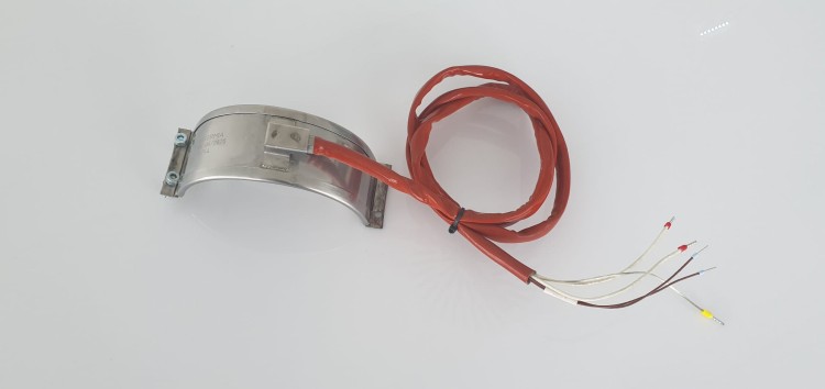 GRZAŁKA MIKANITOWA OPASKOWA(połówka) ½ fi114x50 + czujnik Pt100, 300W/230V