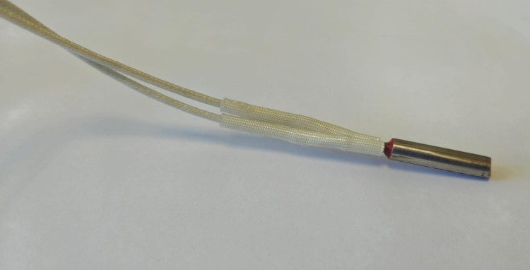 Grzałka patronowa fi 7x30mm 80W 48V Przewód 1000mm