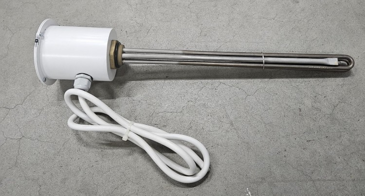 GRZAŁKA RURKOWA L=450mm, 6000W 230V, G Ms 5/4" , kapilara, puszka ELTE