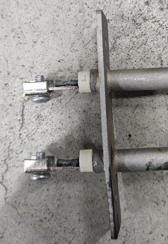 GRZAŁKA RURKOWA, 2000W 230V z blaszką mocującą